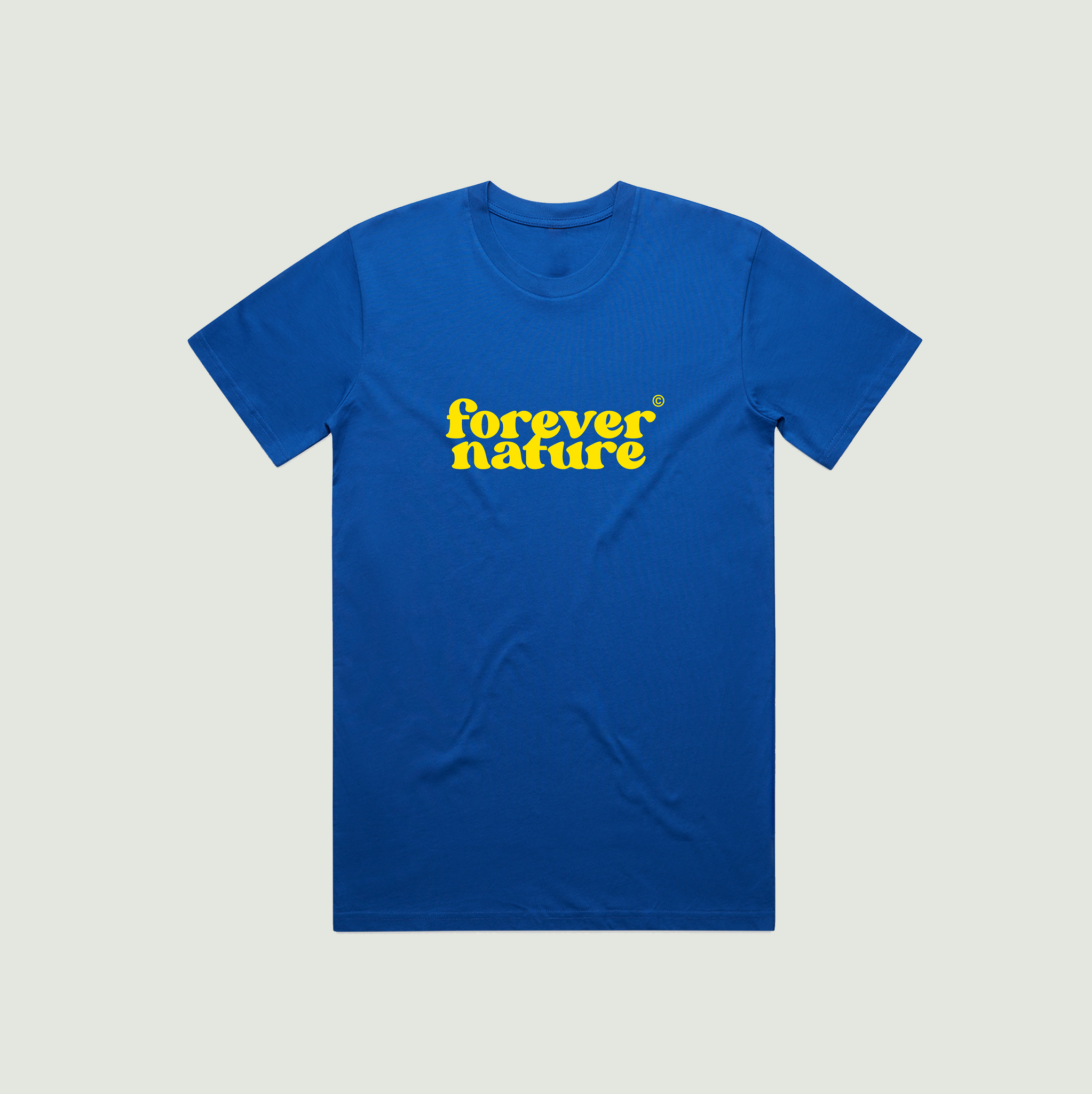 Forever Nature Tee in Blue & Yellow