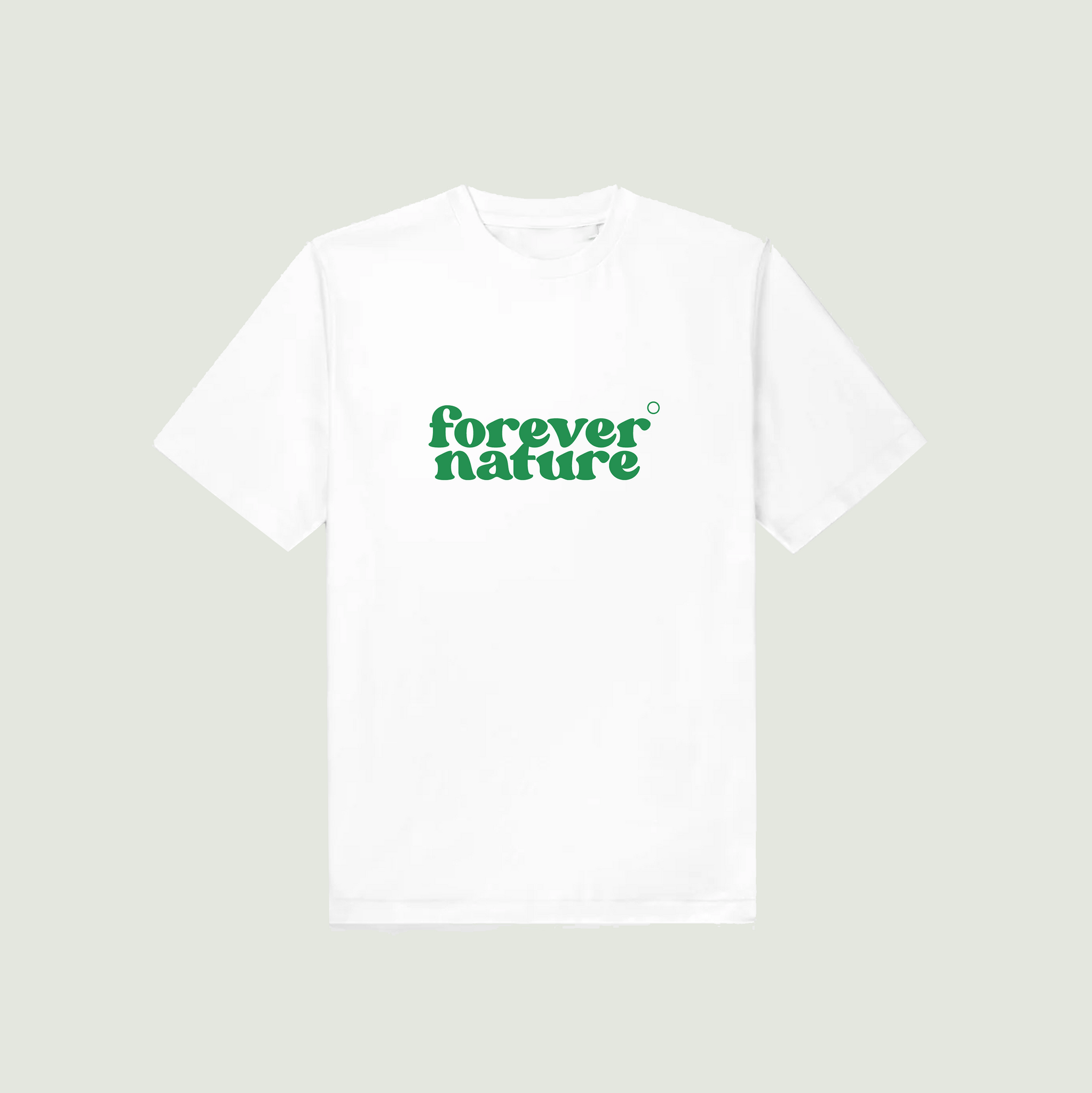 Forever Nature Tee in White & Green