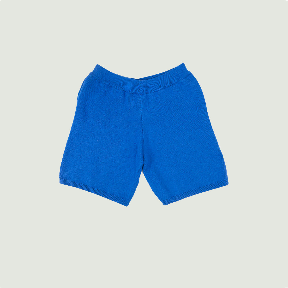 S STAR KNITTED SHORTS (BLUE)